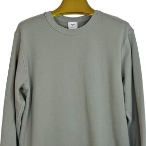 AS COLOUR NWOT Men's Designer Premium Heavy Muted Olive Crew Neck Sweatshirt M